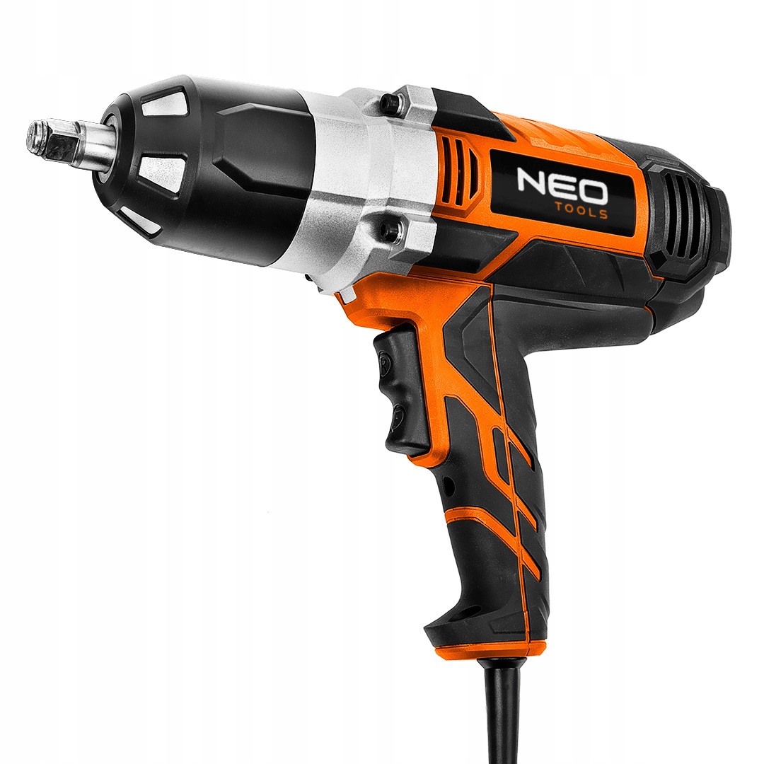 NEO rázový uťahovák 950 Nm 1/2" výkonný elektrický 2 rýchlosti 1020 W + 4 hlavice